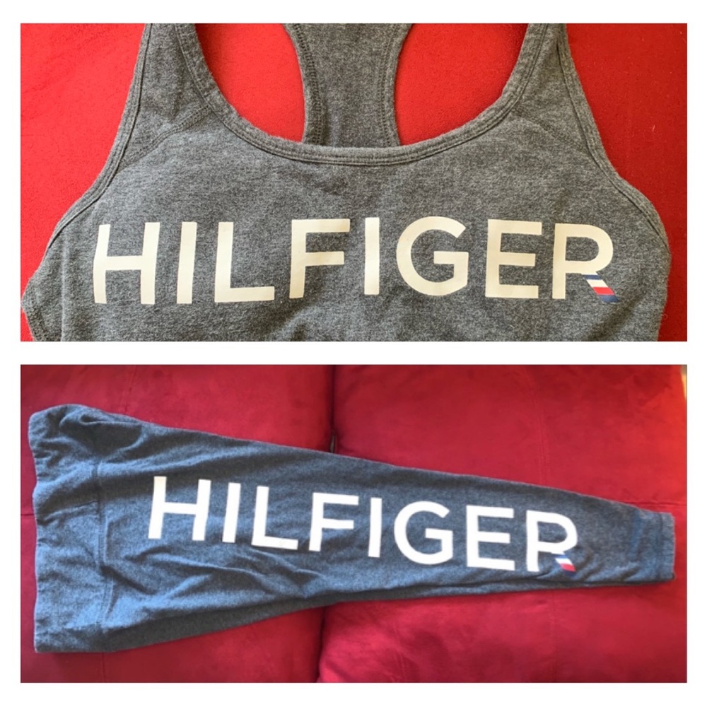 2 piece set Tommy Hilfiger leggings and sports bra set